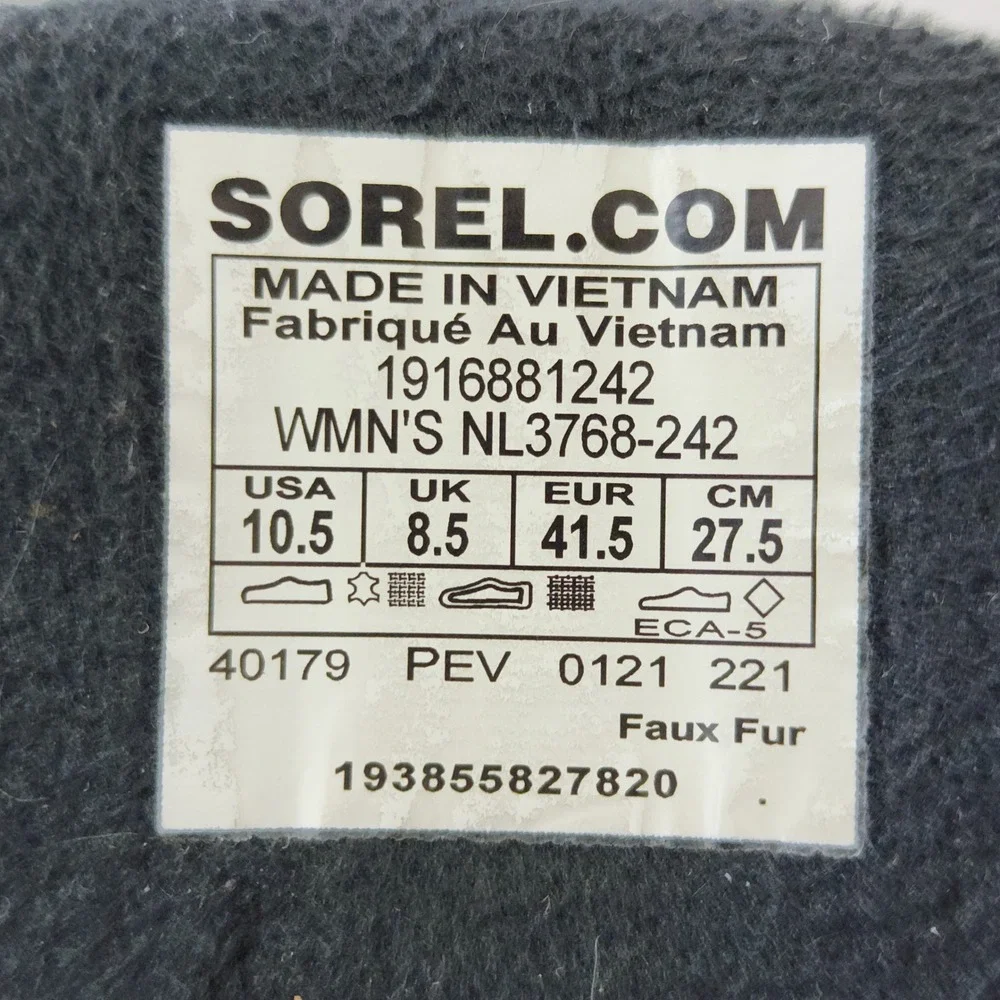 Sorel Kinetic Conquest Waterproof‎ Winter Boots Tan Brown NL3768-242 Womens 10.5